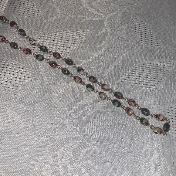 Vintage Boho Long Beaded Chain Necklace 21.5” - Picture 13 of 15